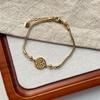 1pc Fashionable High-End Luxury Creative New Chinese-Style Double-Sided Fu Character Stainless Steel Bracelet For Women, Refined, Elegant