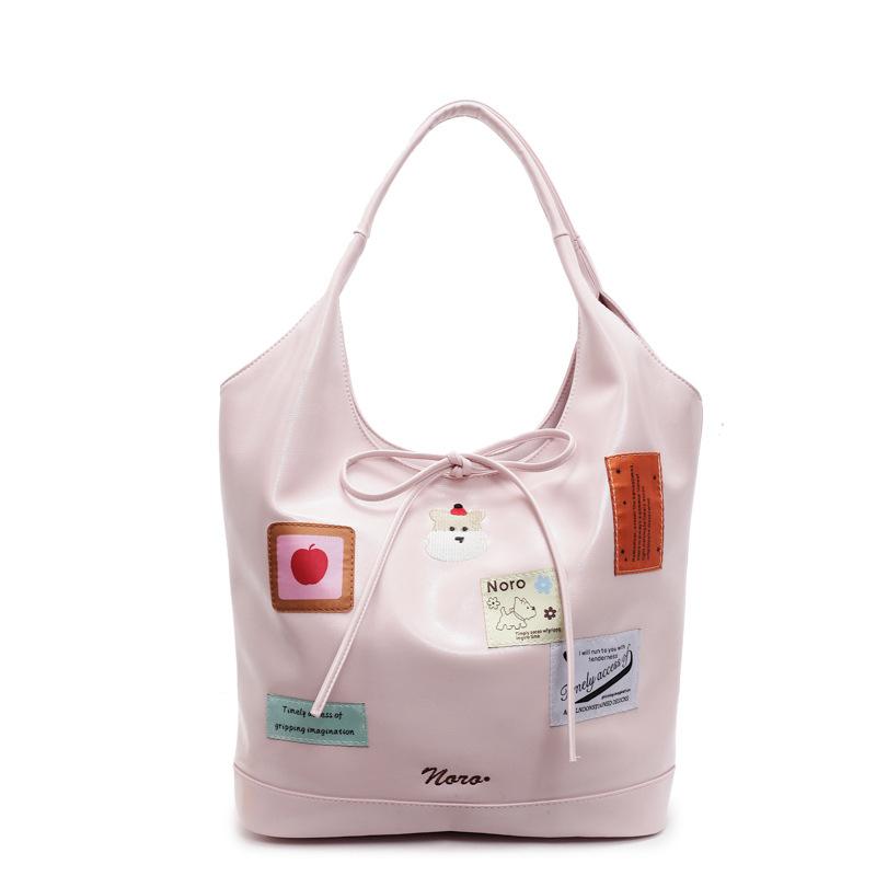 Large-capacity commuter leisure bag women's new spring and summer fashion school versatile court style tote bag shoulder bag