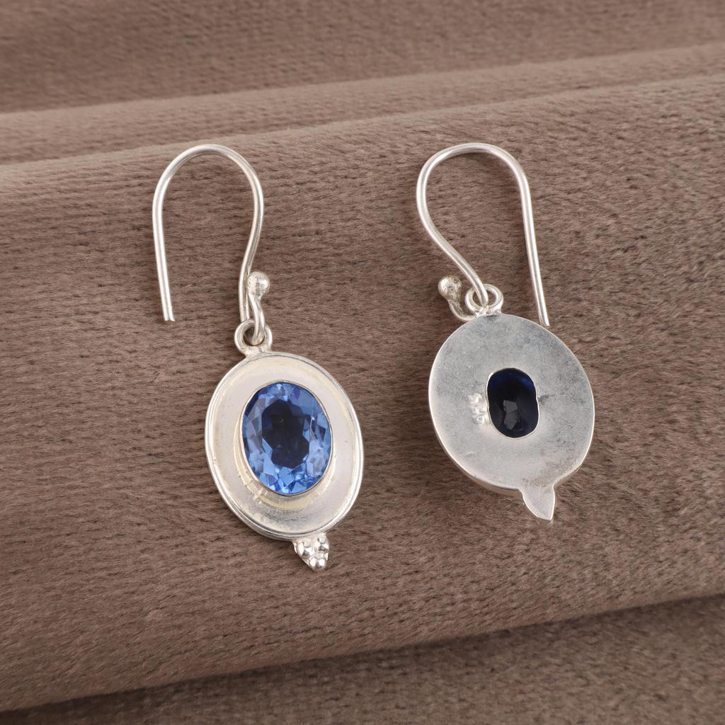 Tanzanite Gemstone Jewelry, 925 Solid Sterling Silver Earrings, Handmade Amazing Silver Earrings Gift For Women