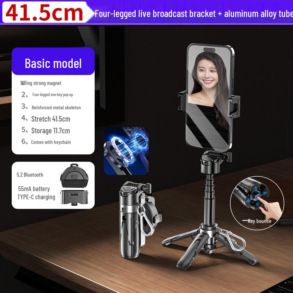 New P15C Magnetic Selfie Stick with Bluetooth Remote – Portable Travel Stand for Photos & Live Streaming