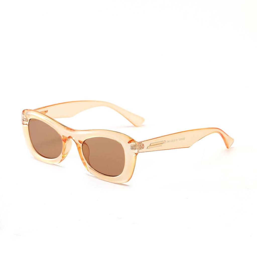 Glasses Ss0057 Tortoiseshell Frame Cat'S Eye Trend With Sunglasses Women'S Square, Retro Sunglasses Men'S