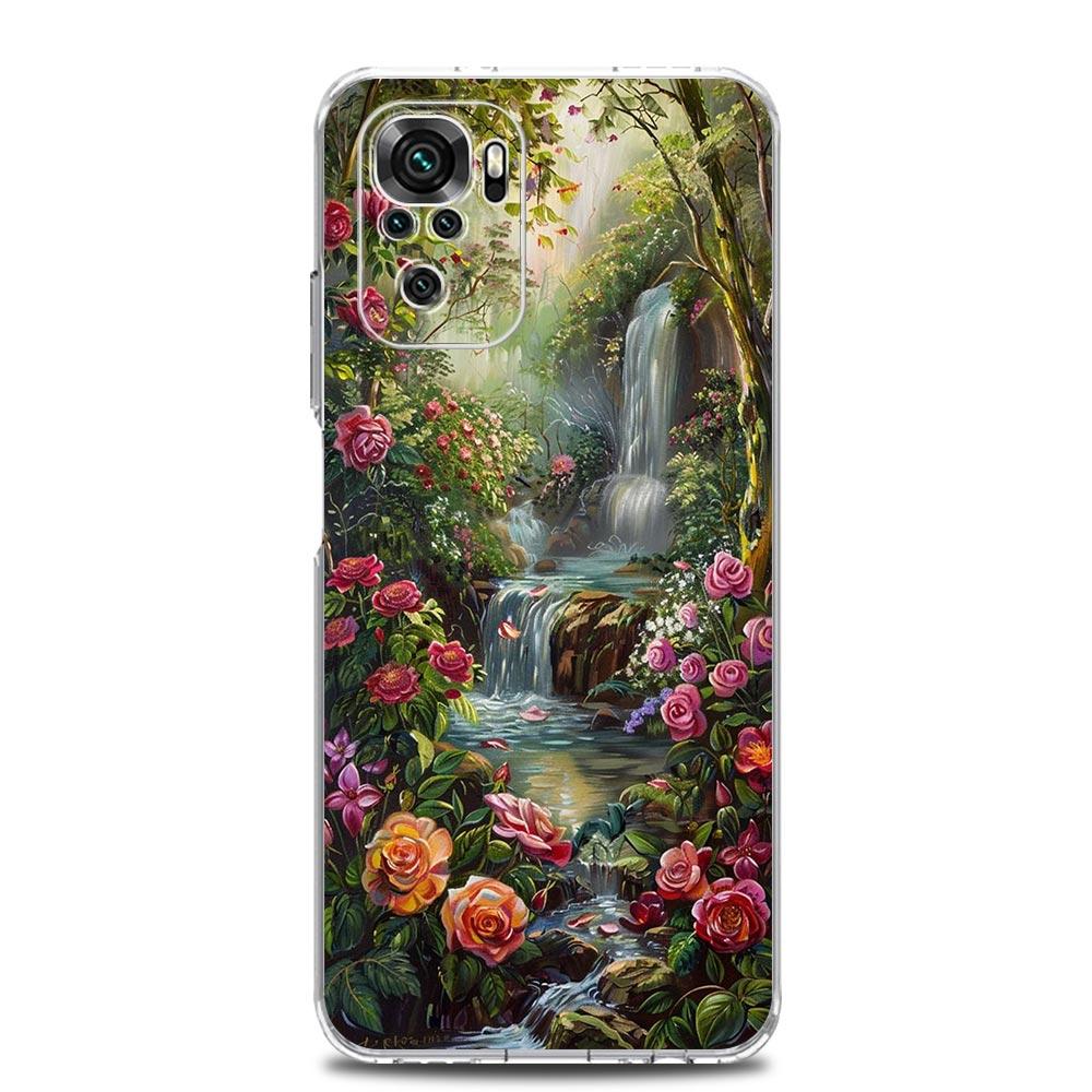 Oil Painting Of Flowers Soft Phone Case For Xiaomi Redmi Note 15 14 13 12 4G 10 11 Pro Plus 5G 14C 13C 12C 10C 9A Cover