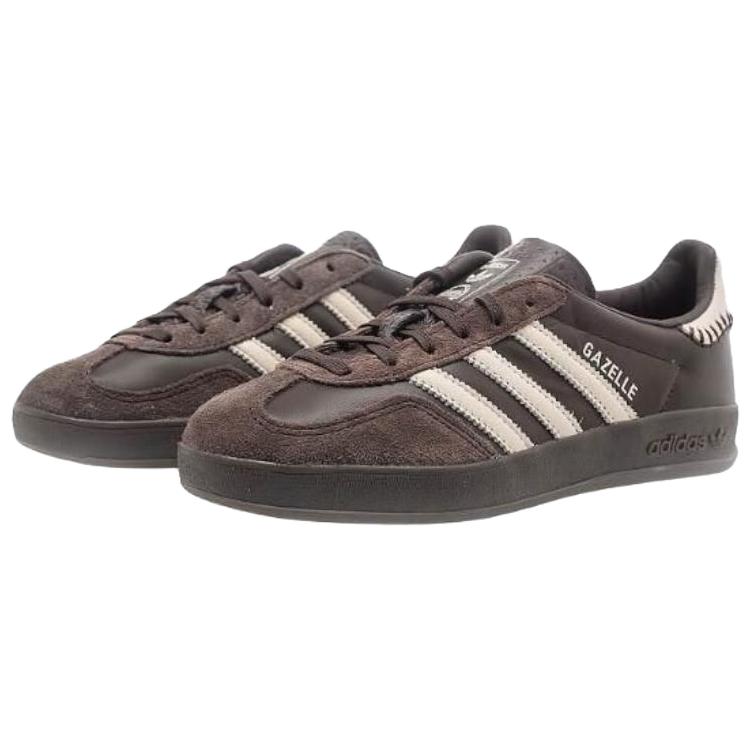 Adidas Originale GAZELLE INDOOR Weiche und Bequeme Skateboard-Schuhe Unisex Braun JQ1747