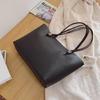 Handbag PU Bag for Girl Women Large Capacity Shopping Bag Versatile Shoulder Bag