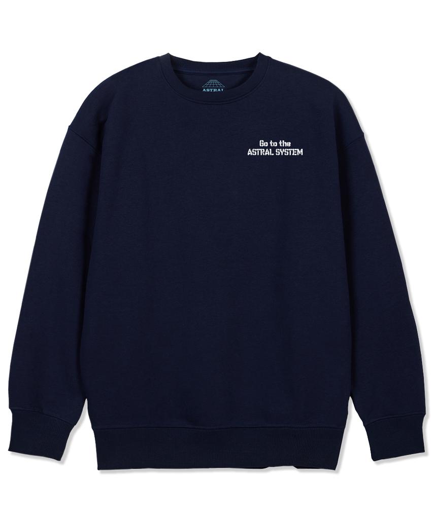 ASTRAL PROJECTION Astral System Loose Fit Sweatshirt_Navy