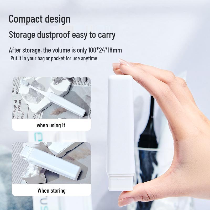 Portable Soft Bristle Travel Toothbrush - Compact & Comfortable for Business Trips
