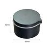 With Spout Round Candle Container Black Silver Color Empty Storage Can Metal Tin  Aromatherapy