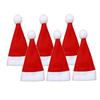 6PCS Santa Hat Chair Covers Christmas Decor Dinner Chair Xmas Cap Sets