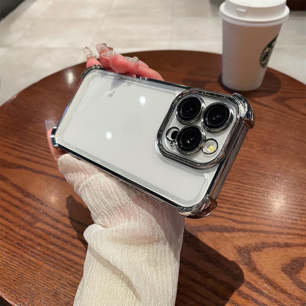 Anti Drop for IPhone17 Phone Case for Apple 16promax New 16 Lens Film 15pro Transparent