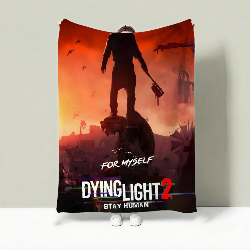 

Game D-Dying Light Throw Lightweight 240g Flannel Blanket Soft Skin-friendly for Summer Cooling 75cmx90cm