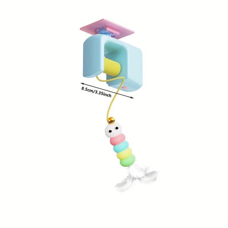 Electric Cat Toy Automatic Retractable Hanging Door Teaser Interactive Kitten Exercise Wand for Indoor Play