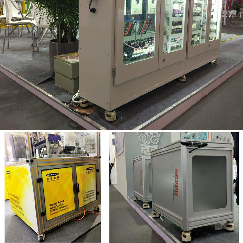 4 ST Nivelleringsmaskinhjul Infällbart Topplatta Nivelleringshjul Industriella Maskiner Horisontellt Justeringshjul