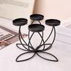 1/3/4/5-Candle Iron Candle Holder Decorative Tabletop Candlestick Holder Stand for Wedding Event Mantel Kitchen Dining Table Decor