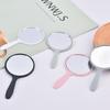 Handheld Makeup Mirror for Eyelash Extension Round Makeup Vanity Mirror with Handle Mini Potable Hand Mirrors