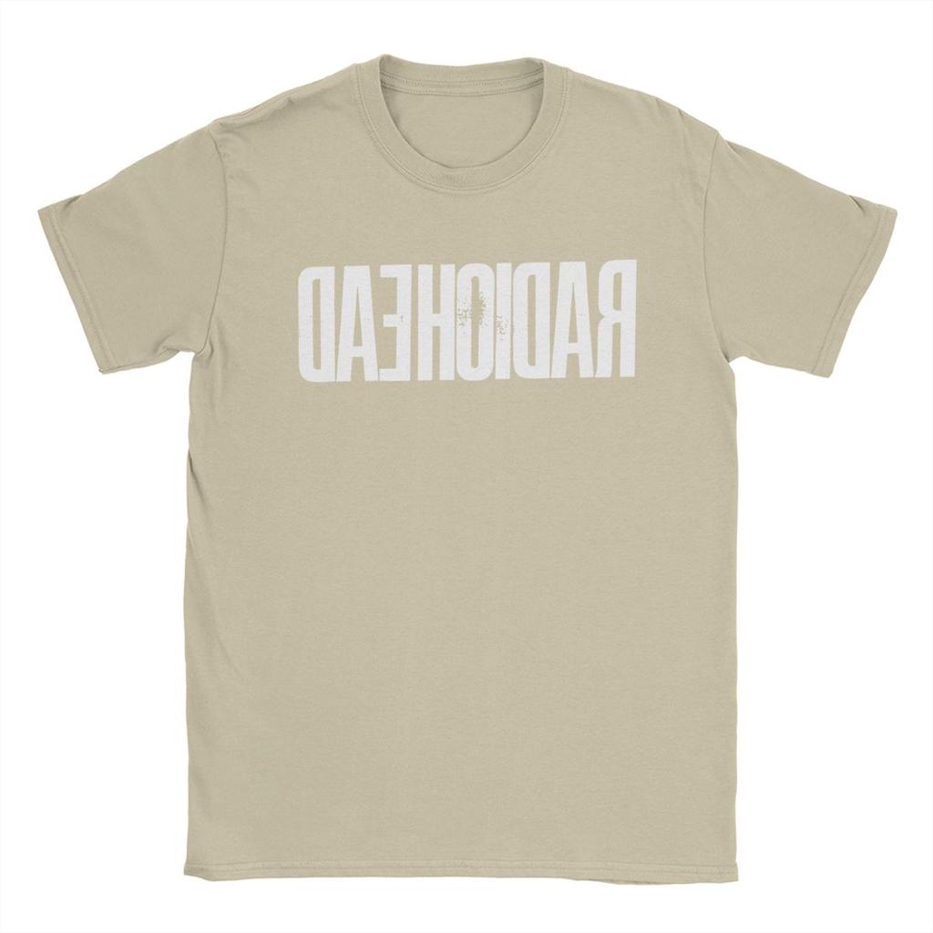 Męski T-shirt Radiohead Bawełniana Odzież Vintage Krótki Rękaw Okrągły Dekolt T-shirty Koszulka dla Dorosłych