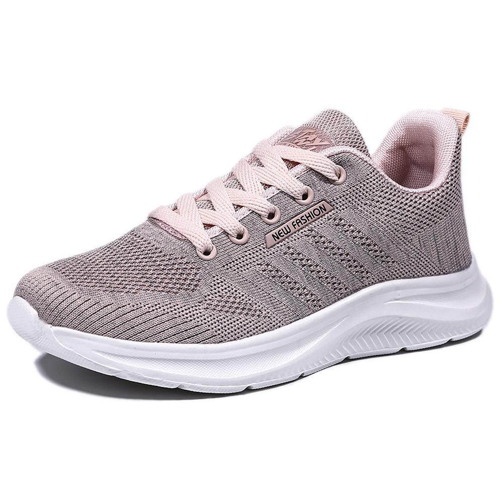 Summer fly-woven breathable casual shoes men and women with the same soft-soled couple running shoes lightweight and comfortable sports shoes men's sh
