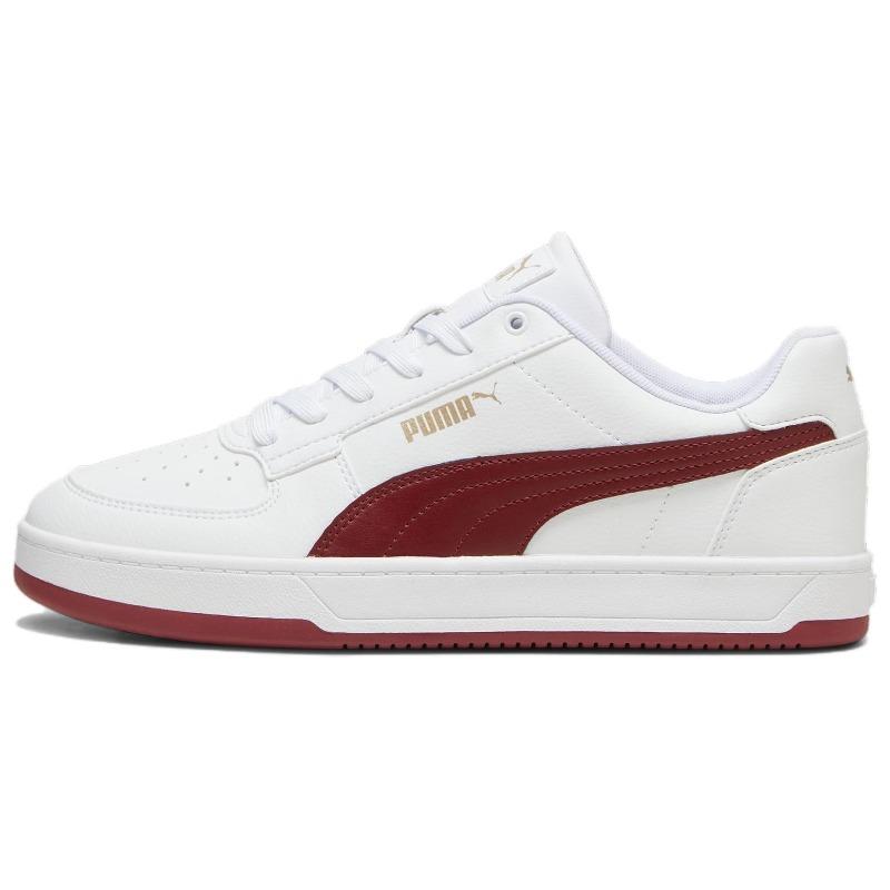 Puma Caven 2.0 Unisex Low Top Skate Shoes White Red 392290-34