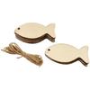 30 Unpainted Wooden Fish Templates DIY Artistic Projects Home Party Natural Design
