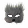 Cartoon Half Face Mask Animal Halloween Plush Masks Funny Eye Mask  Costume Party Supplies