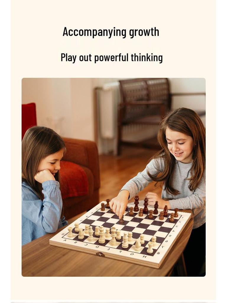 Faltbares Schachspiel für Erwachsene & Kinder - Erhältlich in 24/29/39cm