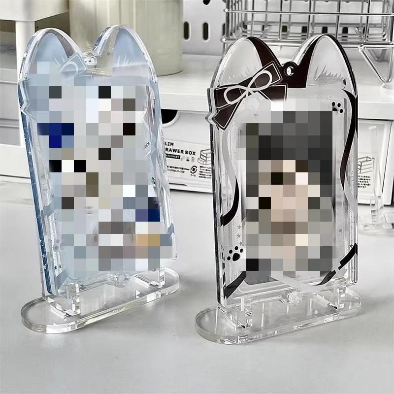 10-50PCS Acrylic Clear Display Stand Easel Holder Multi-Functional Display Rack For Plate Card Coin Home Exhibition Stand