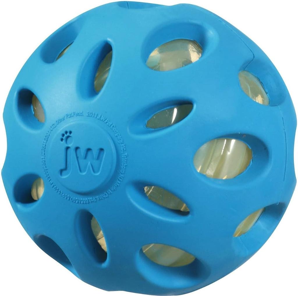 JW Pet Company Crackle Heads Crackle Ball Dog Colors Vary by JW Pet Toy, Large,