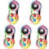5PCS Fidget Toys Controller Pad Cube Anxiety and Stress Relief For Adults Kids Sensory Toys Juguete De Descompresión Antiestrés