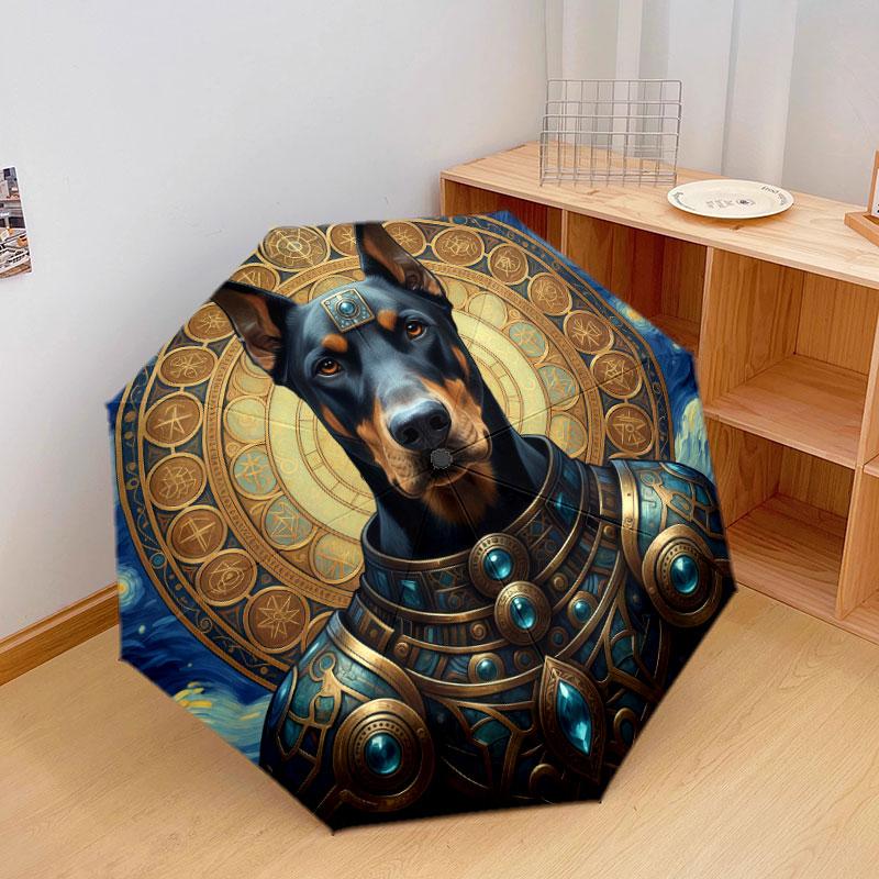 AnimalSorcerer Pattern Pattern New Style Umbrella, 1 Piece Automatic Folding Umbrella, Portable Travel Umbrella, Outdoor Umbrella, Birthday Gift