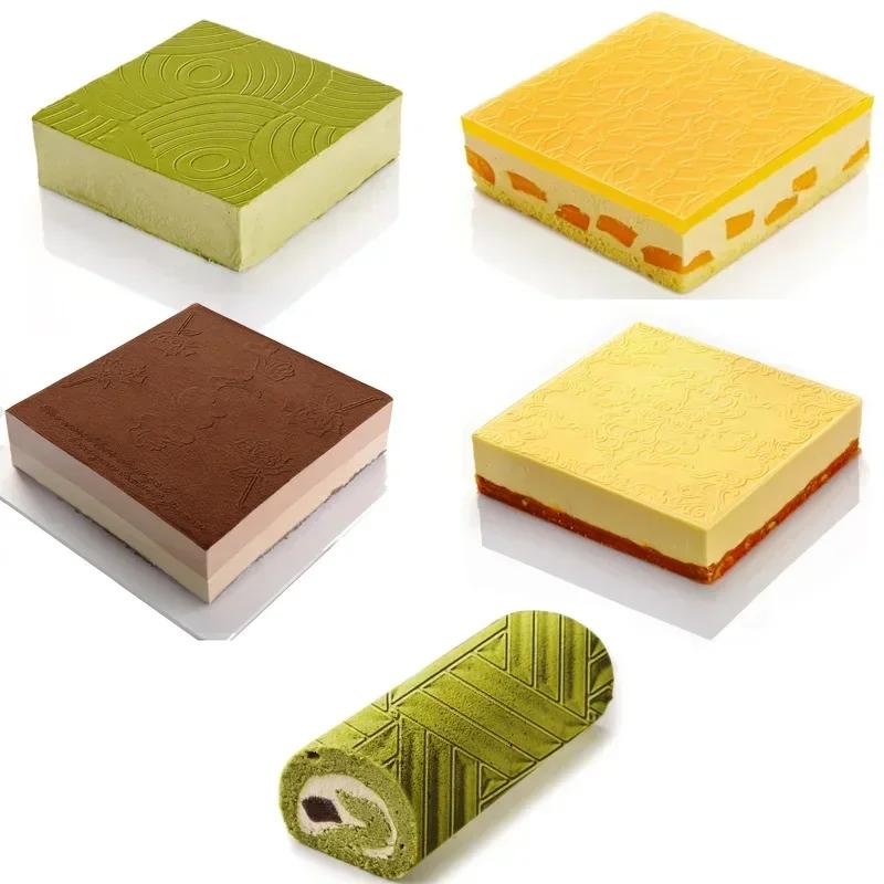 Silicone Swiss Cake Mould Food Grade Fondant Mat Impression Lace Moulds Use Cake Mould Chocolate Moulds Dessert Decoration Tools
