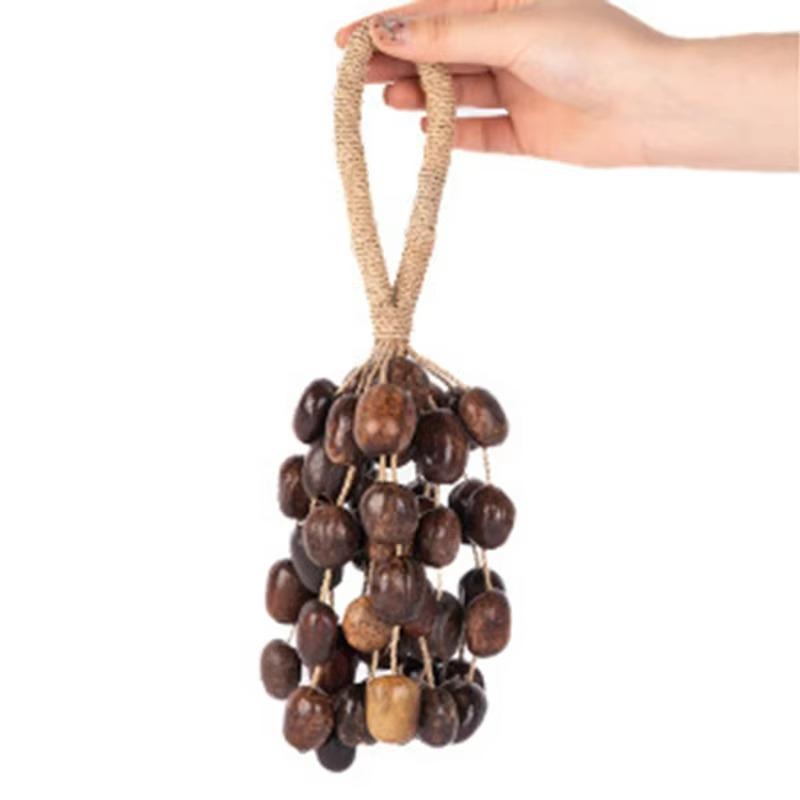 Fruit Shell Bells Outdoor Wind Chimes Hand Cranked String Bell Sound Healing Wind Chime Meditation Yoga Musical Instruments