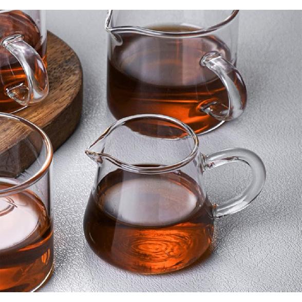 123Arts 4pcs Mini Glass Pitchers, 2oz Creamer and Milk Jugs, Sauce Serving Containers