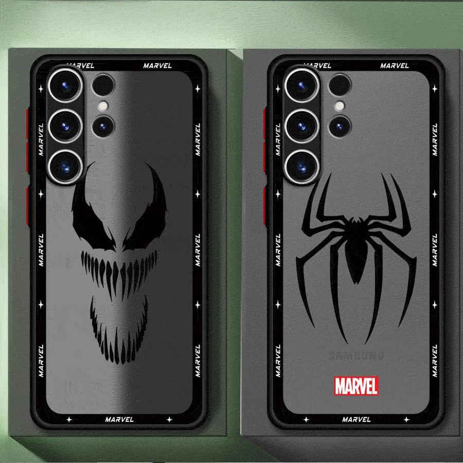 Marvel Spiderman Ironman Pouzdro na telefon pro Samsung Galaxy Note 8 9 10Plus 10Lite 20 Ultra A05s A70s A12 A13 A14 A15 A16 4G 5G Kryt