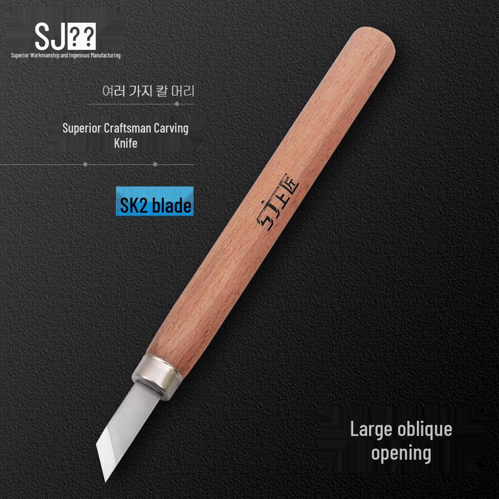 Superior Craftsman Carving Knife Set: Curved, Flat, Round, Triangular, Needle Knives for Handmade Rubber Stamp Crafting