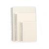 PPA5 Custom Clear Frosted Cover Coil-bound Loose-leaf Notebook - Grid/Lined Pages