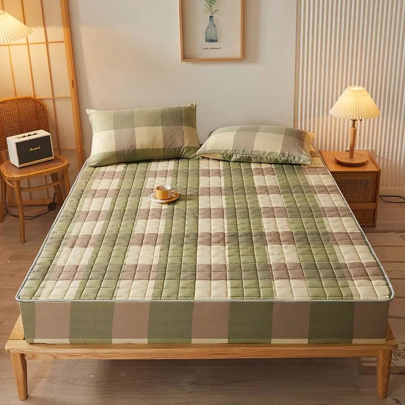 Waterproof Mattress Protector, Fitted Sheet Waterproof Mattress Cover, Breathable & Noiseless Mattress Pad, With Deep Pocket