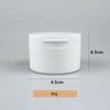 80/100g Wide Mouth Flip Can Mouth Flip Cover Included Spoon Tooth Powder Bottle Makeup Remover Cream Jar Cotton Pad Container
