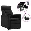 Day and Night - Day and Night Electric Recliner Faux Suede Leather Black