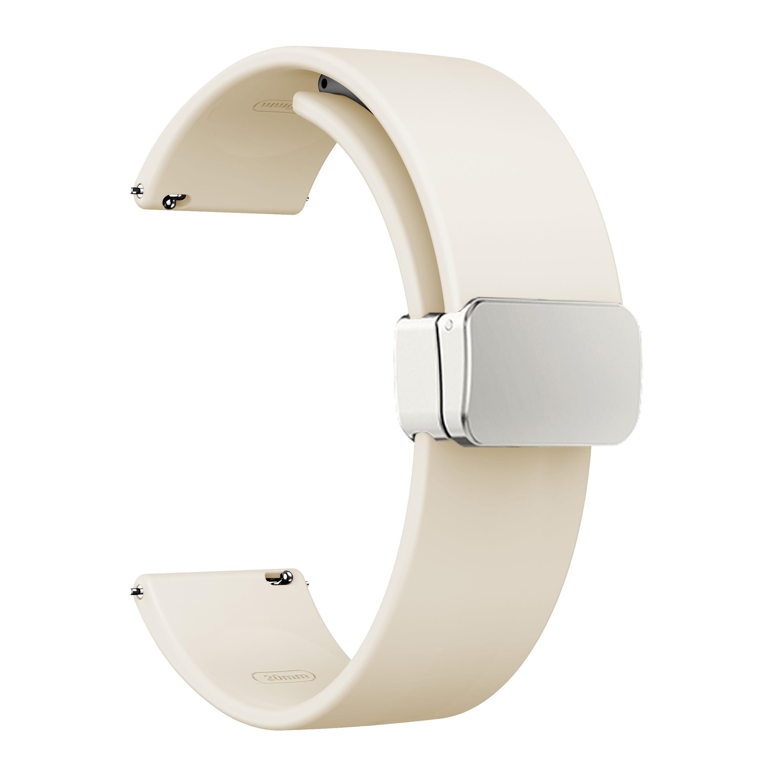 

Спортивні ремінці для Huawei Watch 4/Watch 4 Pro/Watch 3/Watch 3 Pro, Силіконовий ремінець для годинника 22 мм зі срібною магнітною складаною застібкою Starlight