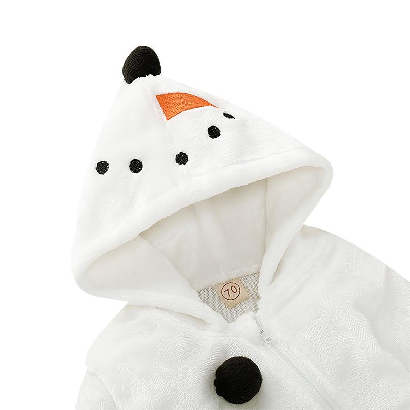 Παιδική χαριτωμένη και άνετη ολόσωμη φόρμα ζεστού χιονάνθρωπου