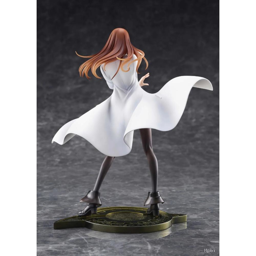 22,5 cm Anime Steine;Gate Makise Kurisu Dream Tech Figur 1/7 Weißer Kittel Stil Stehendes Modell Spielzeugpuppe Actionfigur PVC