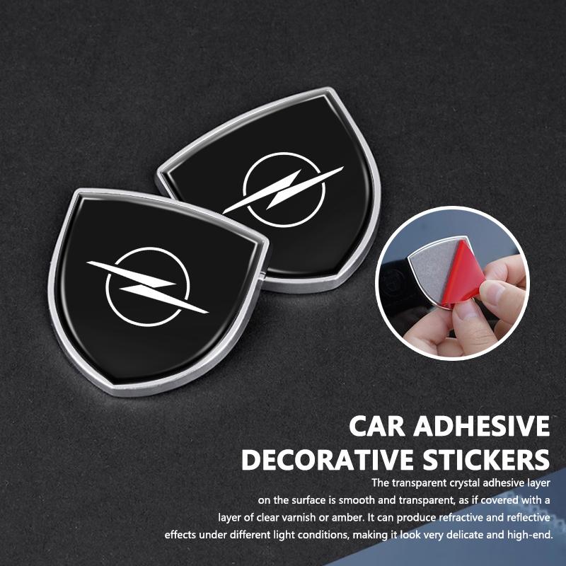 Car Metal Sticker Auto Rear Trunk Shield Emblem Badge Sticker Accessories For Vauxhall VXR8 Vivaro Corsa Insignia Tigra Zafira