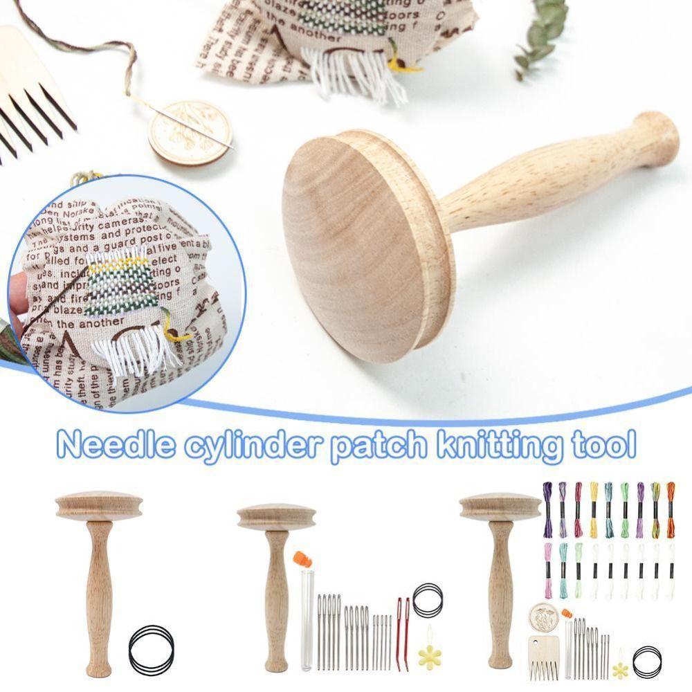 Darning Supplies Kit Patchwork Tools Sewing Accesaries Mushroom Wooden Darning Tool Patching Tool