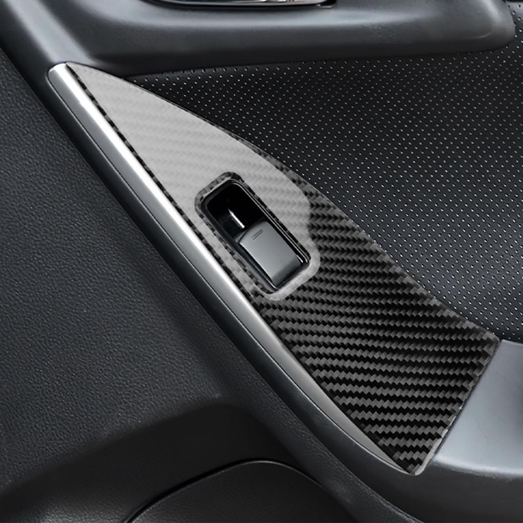 AIRSPEED Carbon Fiber Interior Decorative Panel Sticker for Subaru Forester SJ Customizable Window Switch Panel Garnish for Drive Carbon Stylish and