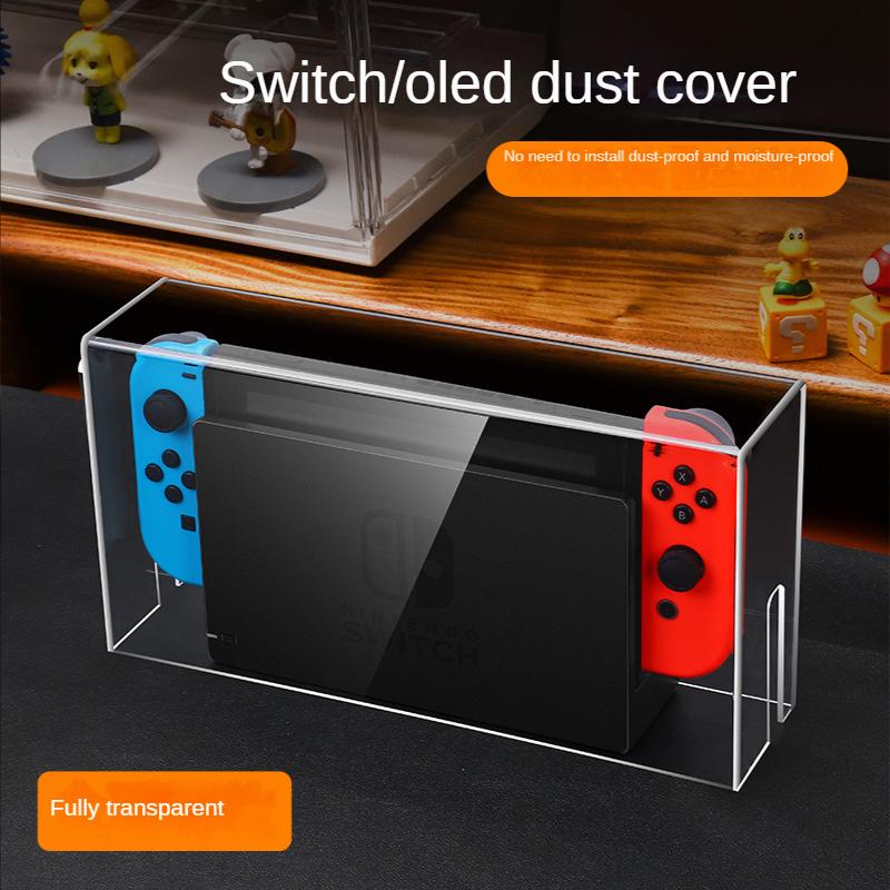 Dust Cover Luminous Base Box For Nintendo Switch/OLED Switched Acrylic Host Shell Oled Protective Sleeve