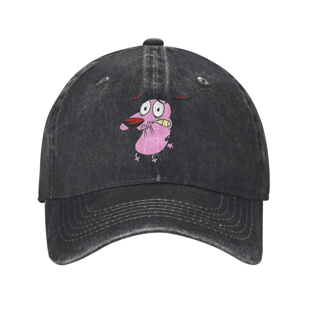 Cute Courageous Cowardlys Dog Denim Cap Casual Baseball Caps Adjustable Hat Summer Unisex Baseball Hats