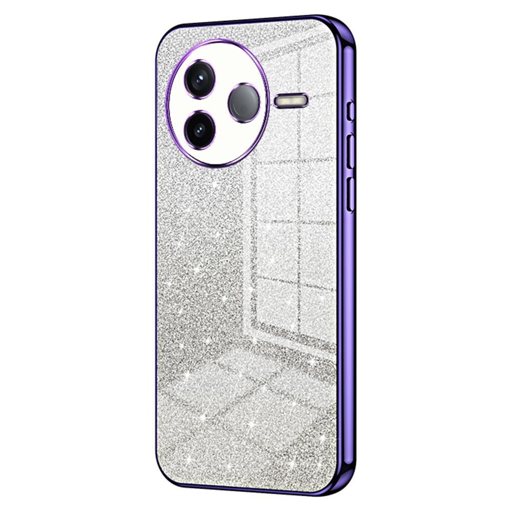 For Xiaomi Poco F7 Pro 5G/Redmi K80 5G Case Electroplating Gradient Glitter TPU Phone Cover