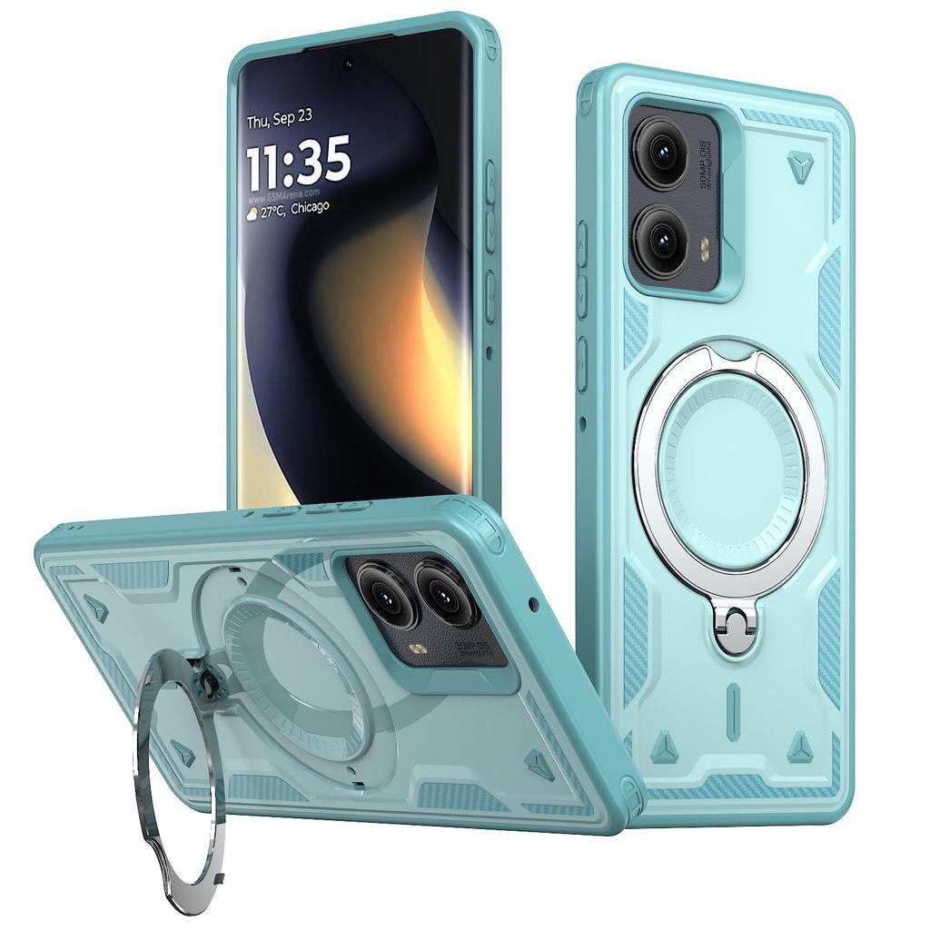 For Moto G 2024/Moto G PLAY/G POWER/G STYLUS/G13/G23/G53/MOTO EDGE Rotating Magnetic Ring Holder, Phone Case Protective Cover