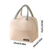 Stylish Insulated Lunch Bag Solid Color Casual Lunch Box Cooling Handbag for School Office or Outdoor Adventures