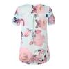 Stylish Floral Short Sleeve Ladies Chiffon Blouse For Casual Everyday Wear