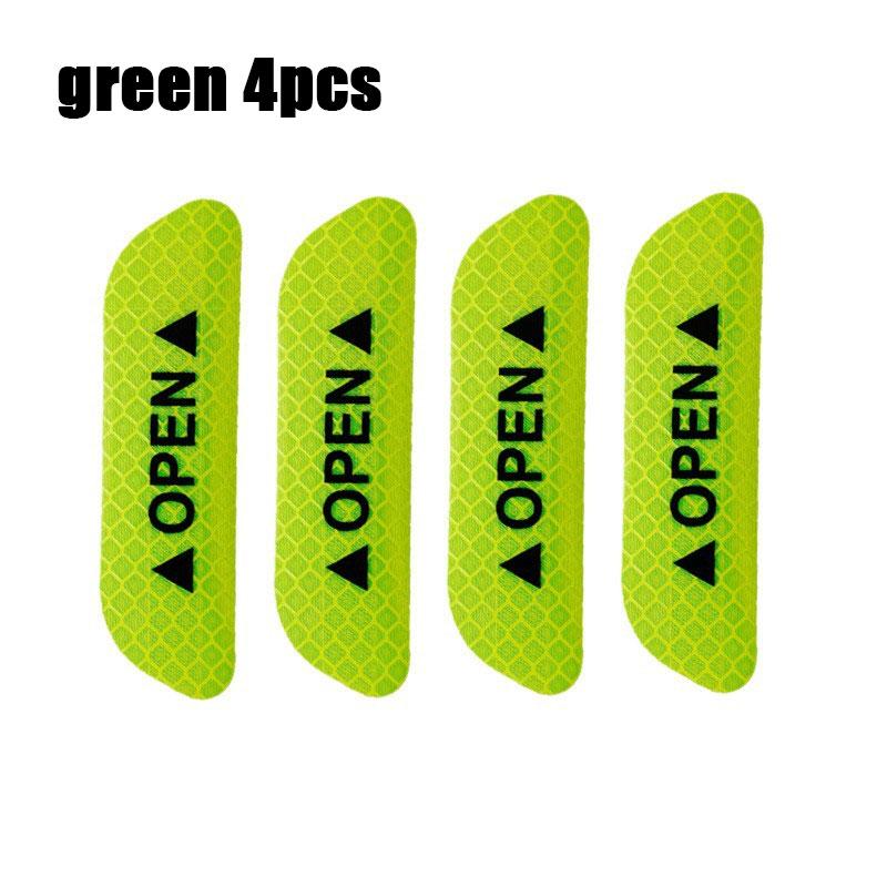 1/4PCS Car Door Reflective Sticker Safety Opening Warning Reflective Tape Car Accessories Interior Exterior Reflector